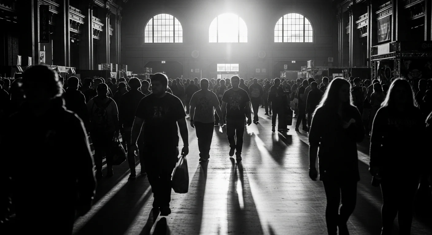UK comic convention floor